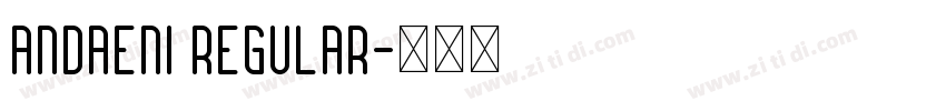 Andaeni Regular字体转换